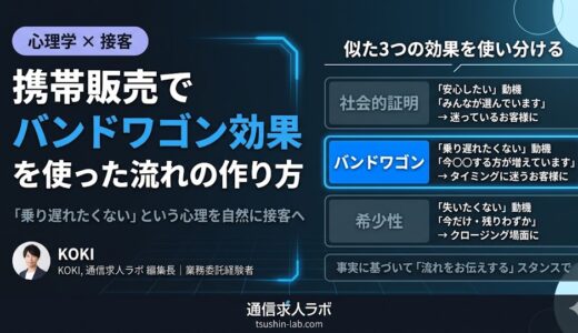 携帯販売でバンドワゴン効果を使った自然な流れの作り方