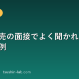 携帯販売の面接でよく聞かれる質問と回答例