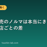 携帯販売のノルマは本当にきつい？実態と店ごとの差