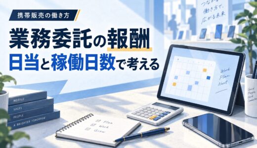 携帯販売の業務委託（個人事業主）の年収と仕組み