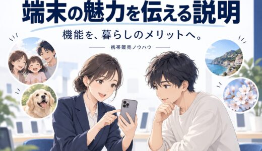 携帯販売で端末の魅力を伝える商品説明トーク術