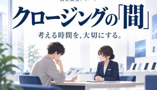携帯販売で沈黙を味方にするクロージングの「間」の使い方
