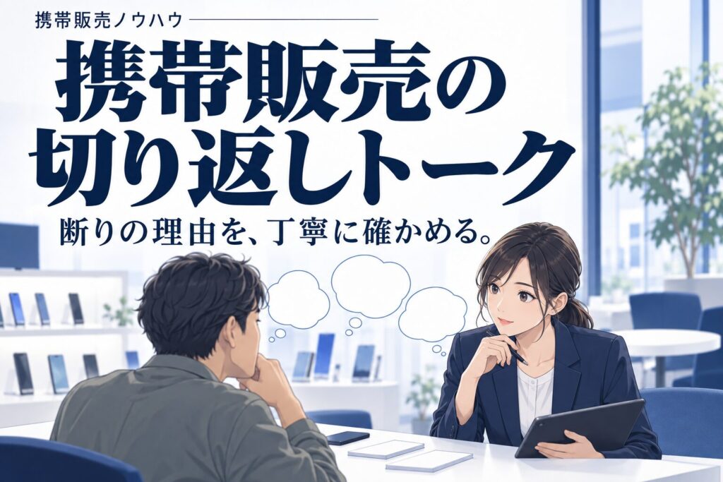 携帯販売でよくある断り文句TOP10と切り返しトーク一覧