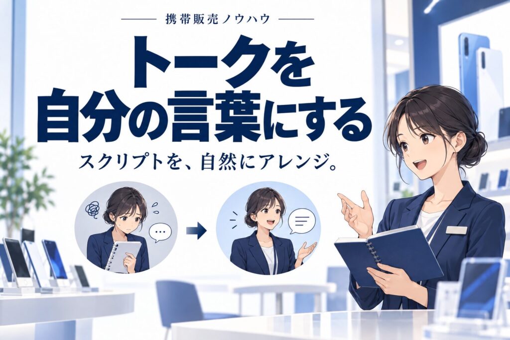 携帯販売でトークスクリプトを自分流にアレンジする方法