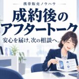 携帯販売でリピート客・紹介客を作るアフタートーク
