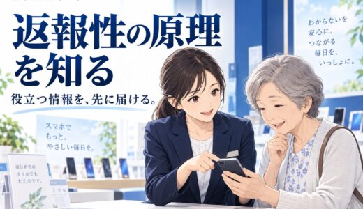 携帯販売で使える「返報性の原理」の活用法