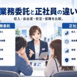 携帯販売の業務委託と正社員の違いを徹底比較