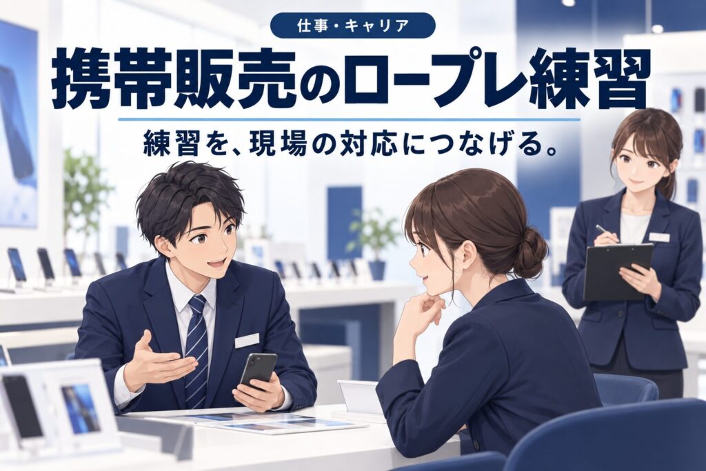 携帯販売でロールプレイを成約に活かす練習法