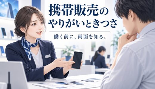 携帯販売のやりがいときつさ｜続けやすい働き方の考え方