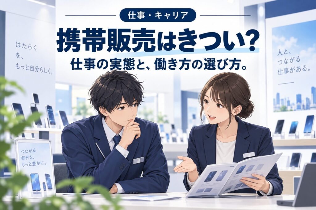 携帯販売はきつい?底辺?やめとけ?を働く側が正直に答える総まとめ