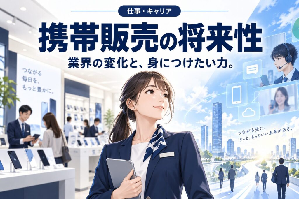 携帯販売の将来性は本当にない?業界の今後を冷静に分析