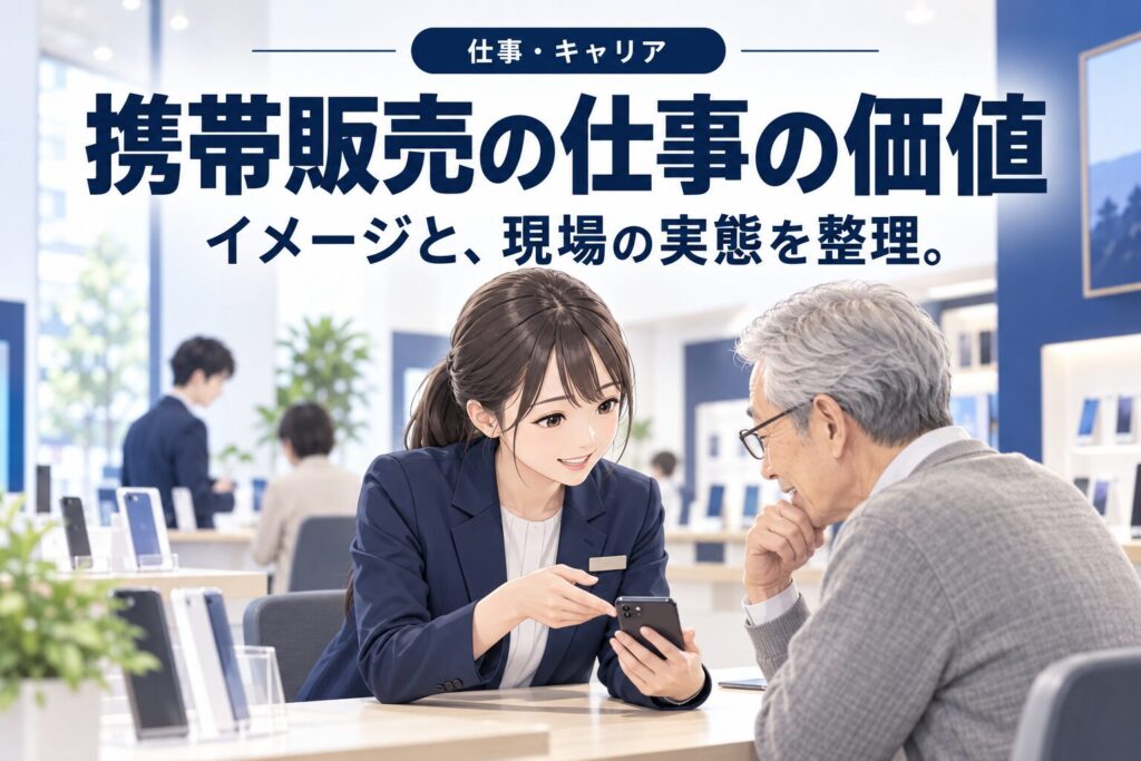 「携帯ショップ店員は底辺」と言われる理由と本当のところ