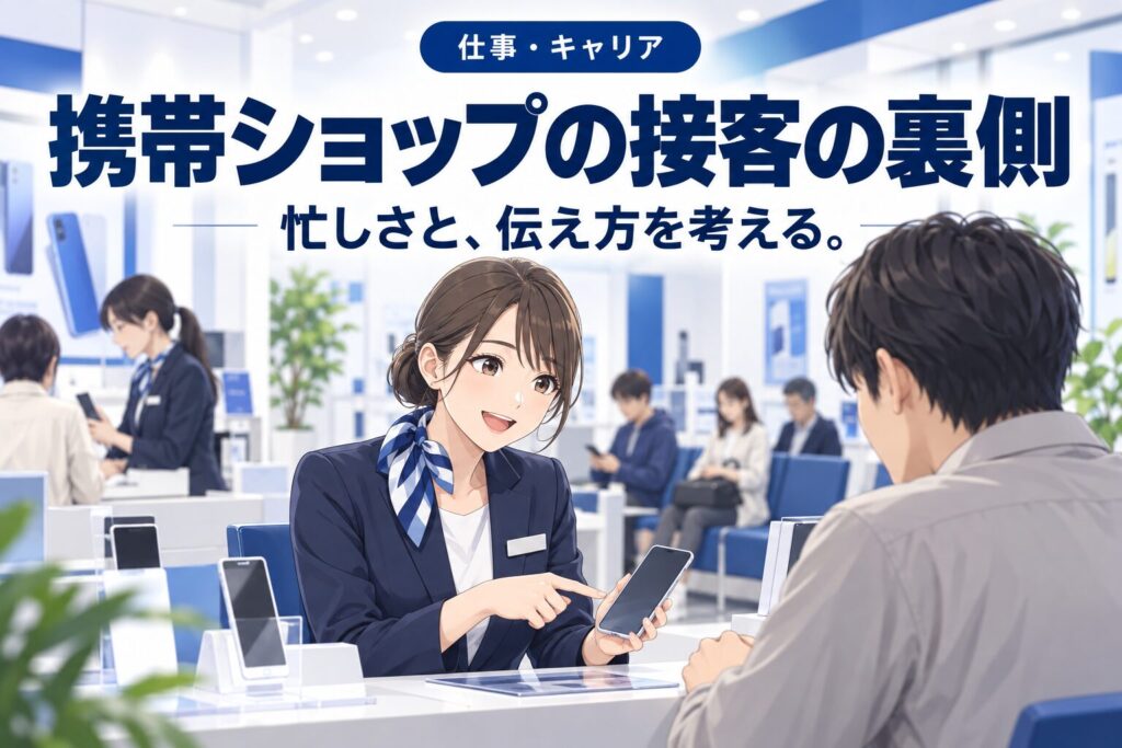 携帯ショップ店員の態度が悪いと言われる裏側【働く側の事情】