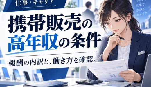 携帯販売の年収1000万は本当？到達できる人の条件と内訳