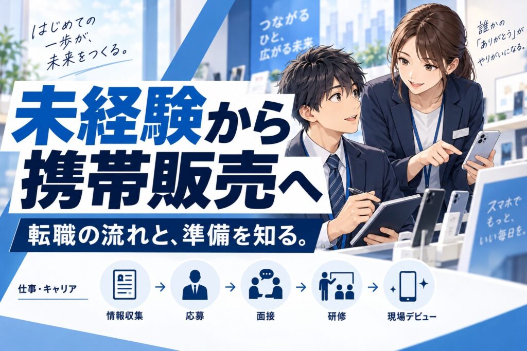 未経験から携帯販売に転職する完全ロードマップ