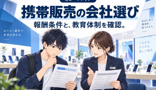 携帯販売で稼げる会社の特徴【条件の見るべき点】
