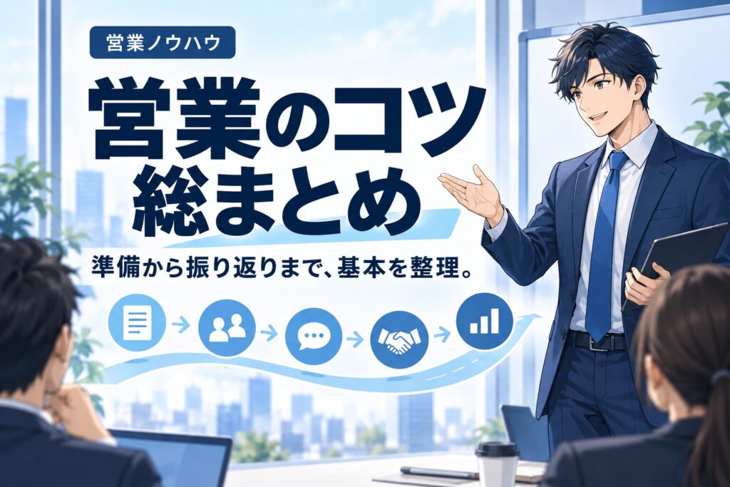営業のコツ総まとめ｜売れる人が必ずやっている基本
