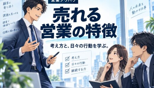 売れる営業マンの特徴10選｜売れない人との違い