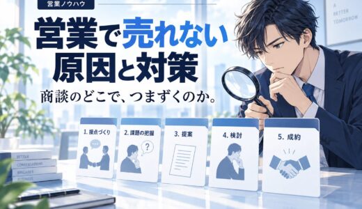 営業で売れない原因と抜け出す具体策