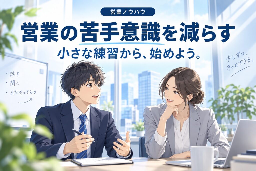 営業の苦手意識を克服する5つの方法