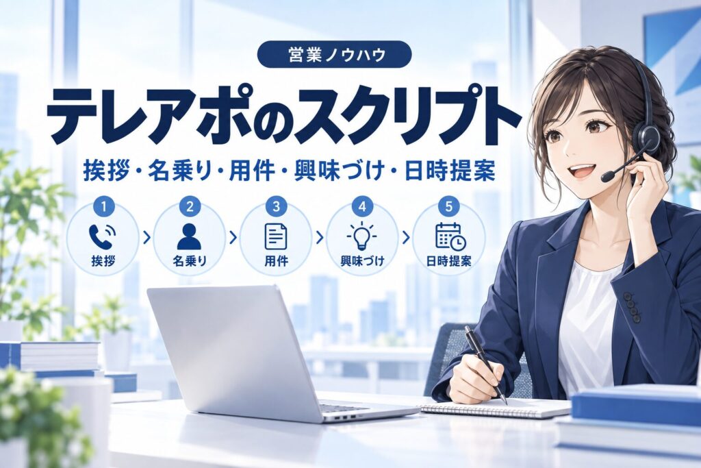 テレアポのトークスクリプト例文【そのまま使える】