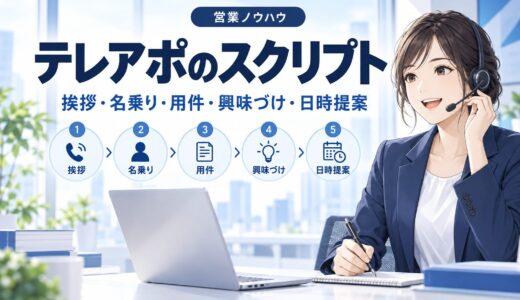 テレアポのトークスクリプト例文【そのまま使える】