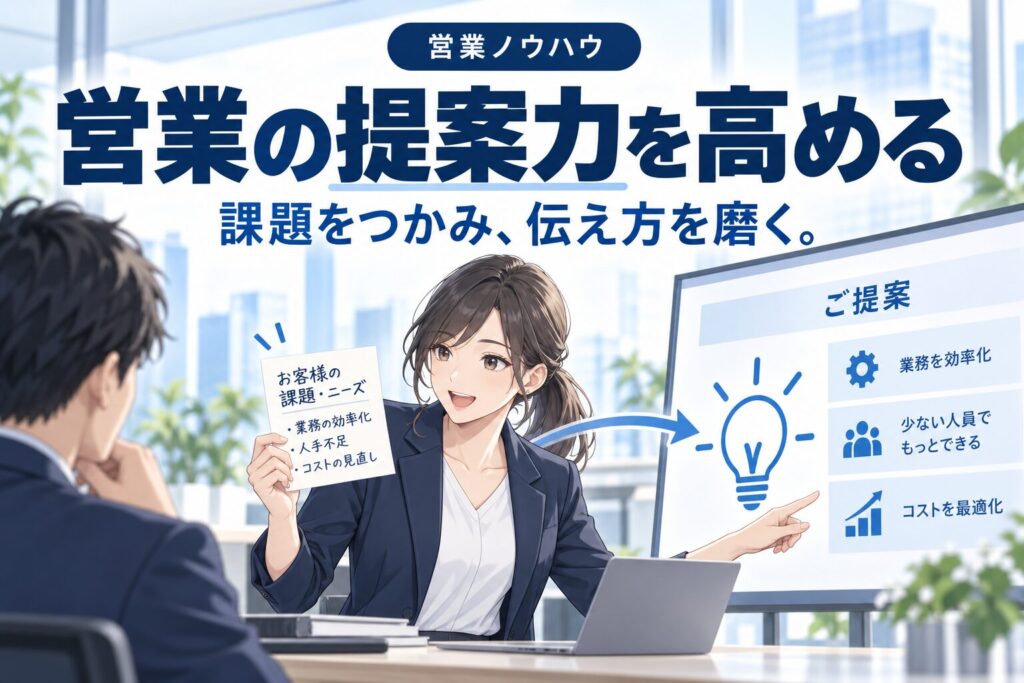 営業の提案力を高める方法まとめ