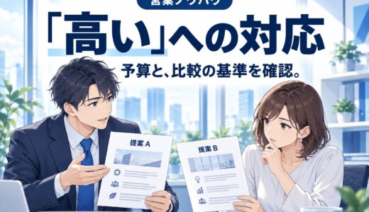 「高い」と言われた時の切り返しトーク