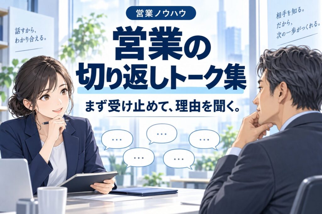 営業の切り返しトーク集【断りパターン別】
