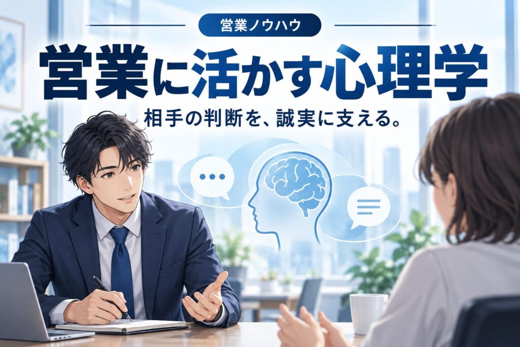 営業で使える心理学テクニック総まとめ