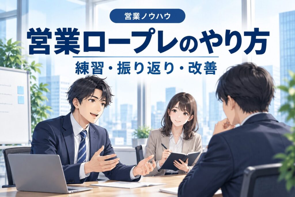 営業ロープレの効果的なやり方