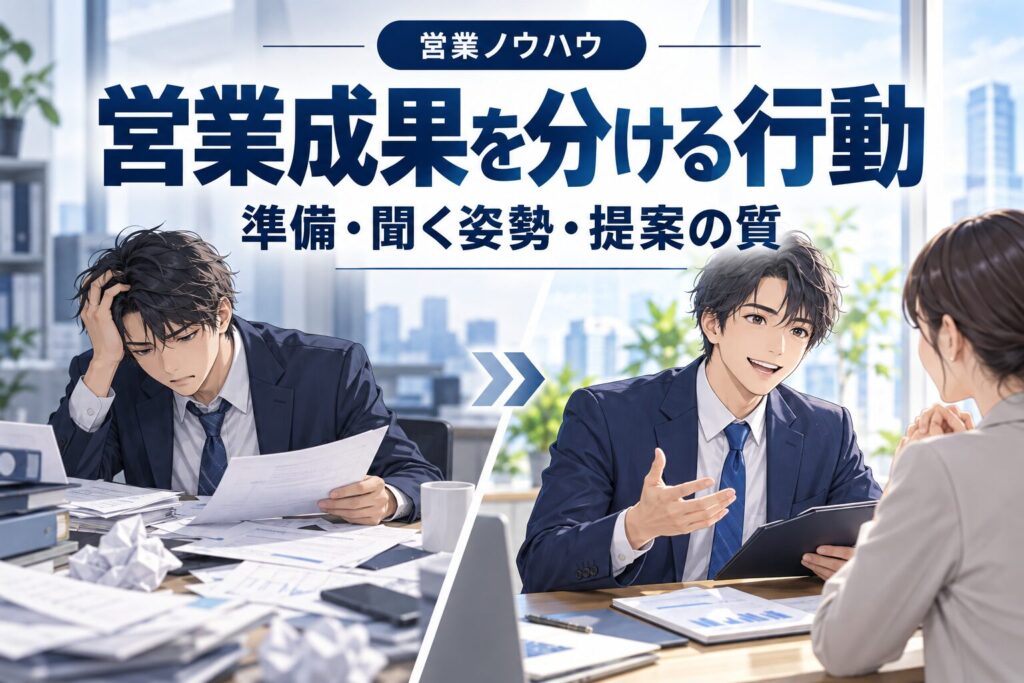 売れる営業と売れない営業の決定的な違い