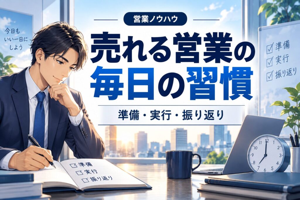 売れる営業マンが続けている毎日の習慣