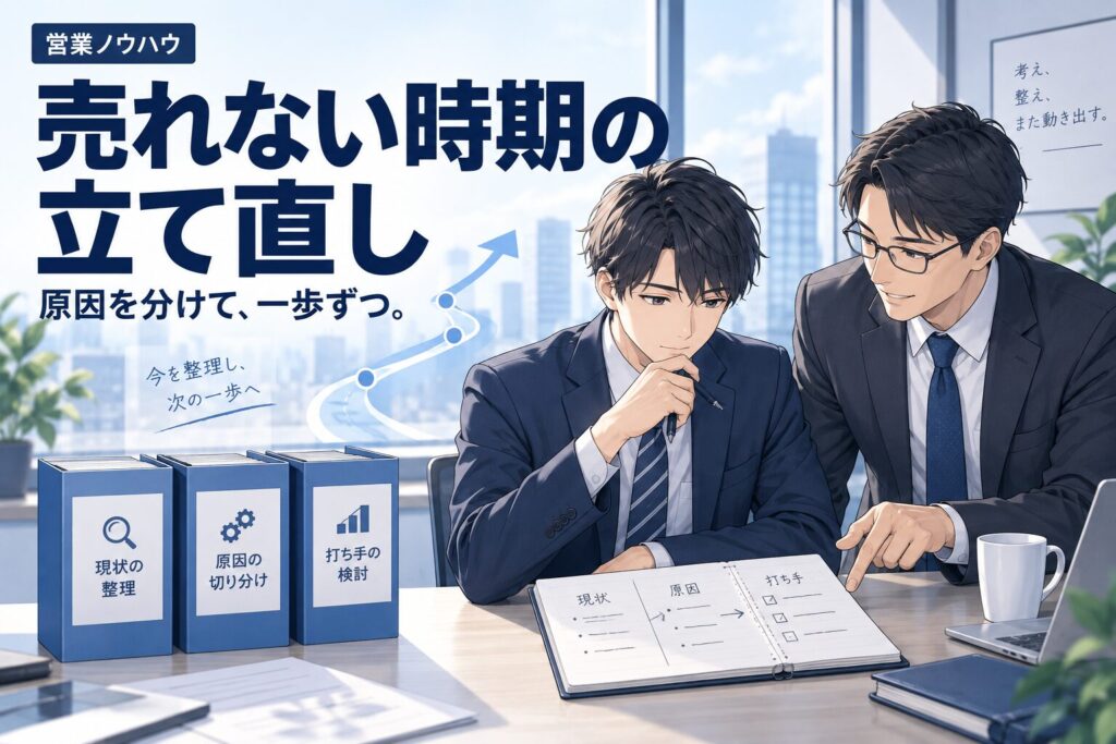 営業が売れない時期の乗り越え方|原因と立て直し手順