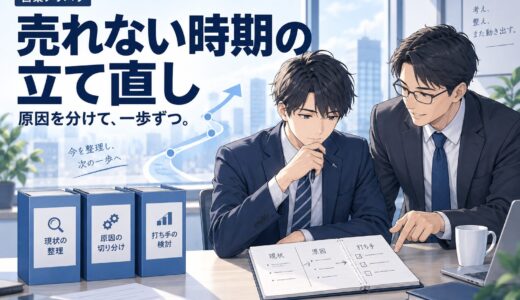 営業が売れない時期の乗り越え方｜原因と立て直し手順