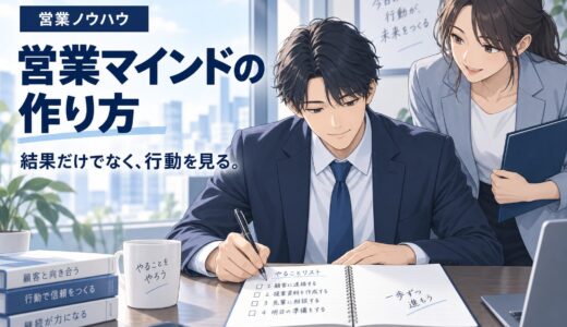 結果を出す営業マインドセットの作り方