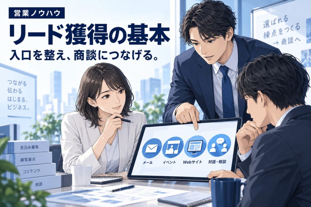 リード獲得の方法|見込み客を増やす基本