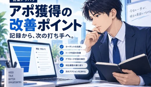 アポ獲得率を上げる5つの改善ポイント