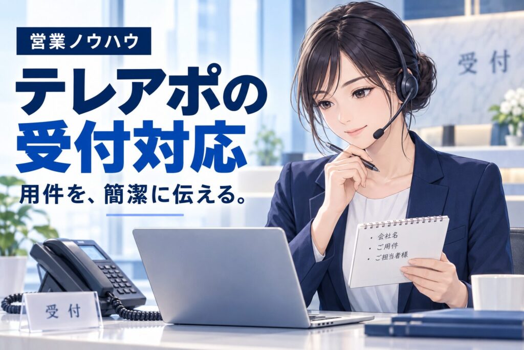 テレアポで受付突破するトークのコツ