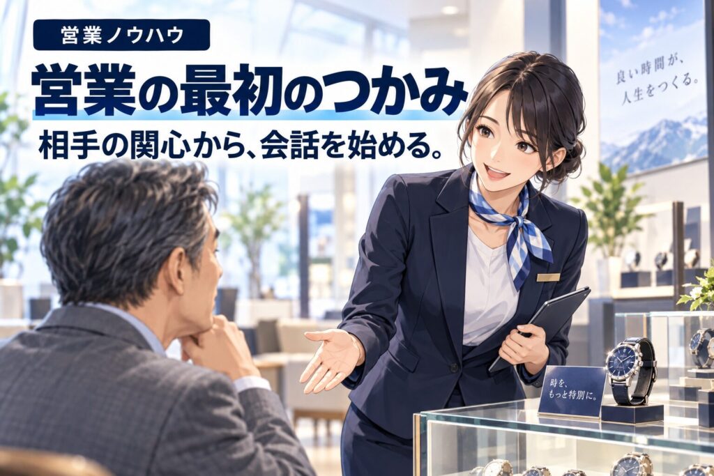 営業で反応が変わる「最初のつかみ」の作り方