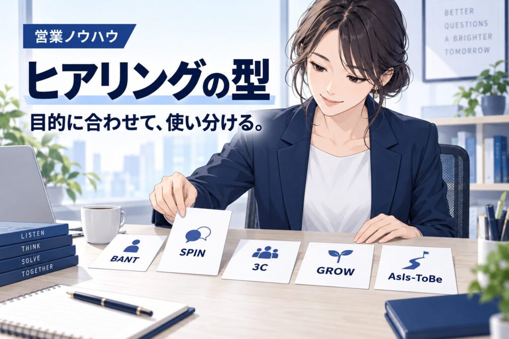 営業ヒアリングのフレームワーク集