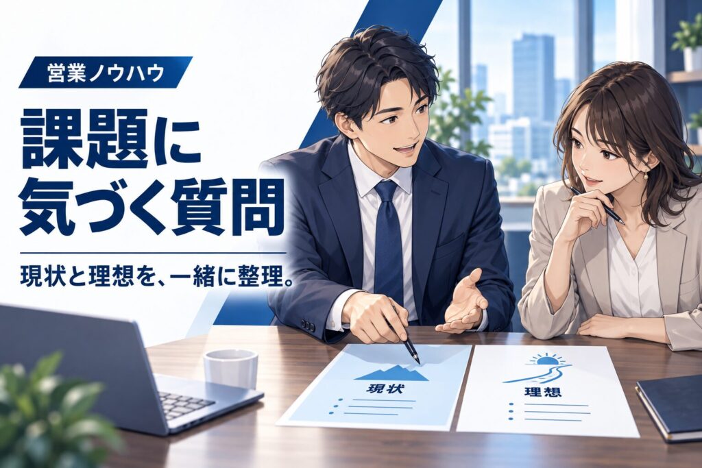 顧客自身に課題を気づかせる質問の作り方