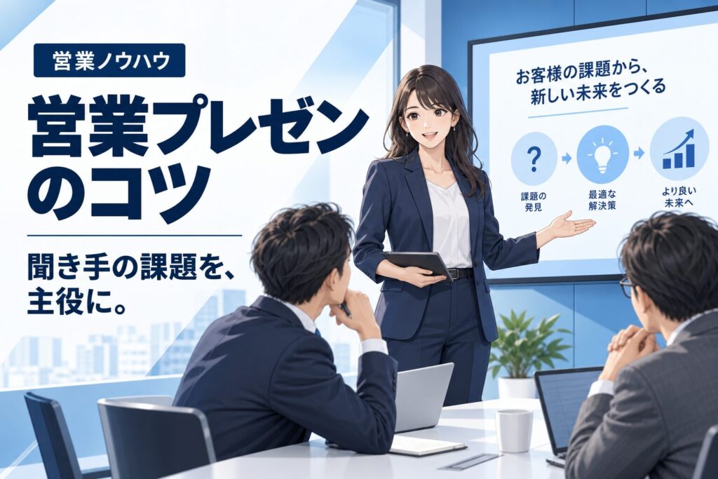 営業プレゼンのコツ|聞き手を動かす話し方