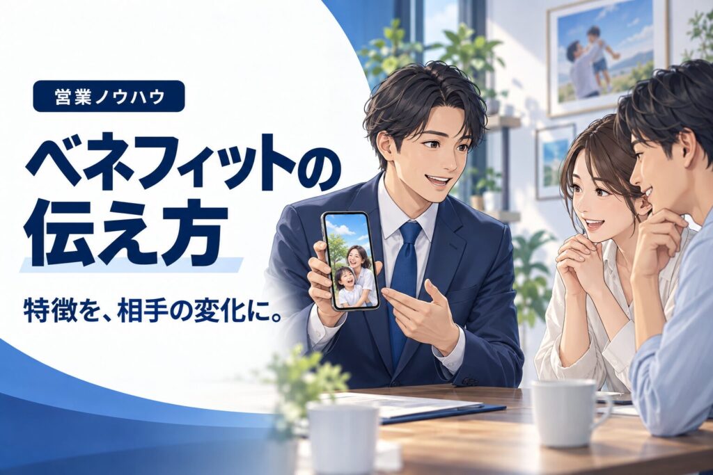 ベネフィットの伝え方|特徴を魅力に変える