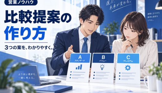 比較提案で「選ばれる」営業のやり方｜3案の作り方と注意点
