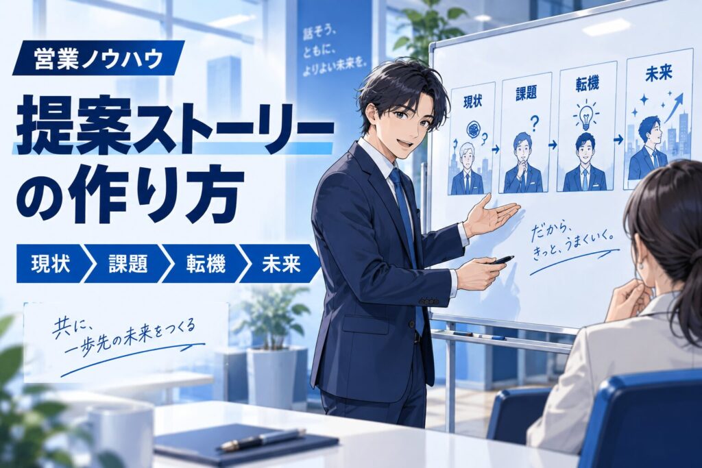 刺さる提案のストーリーの作り方｜営業で心を動かす4ステップ