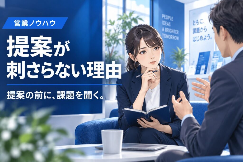 提案が刺さらない原因と改善ポイント|営業でよくある5つの落とし穴