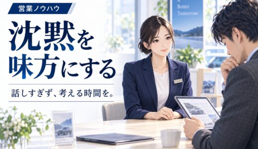 沈黙を味方にするクロージング｜話しすぎを防ぐ