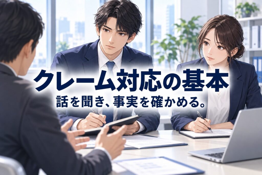 クレームを信頼に変える対応のコツ