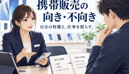 携帯販売に向いている人は？仕事内容と働く条件で考える適性
